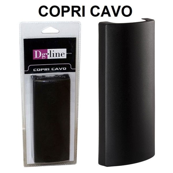 COPRI CAVO PER NASCONDERE CAVI ELETRICI, TRASFORMATORI E SPINE DI CORRENTE DIMENSIONI: 177 x 75 x 33 mm NERO DG-LINE