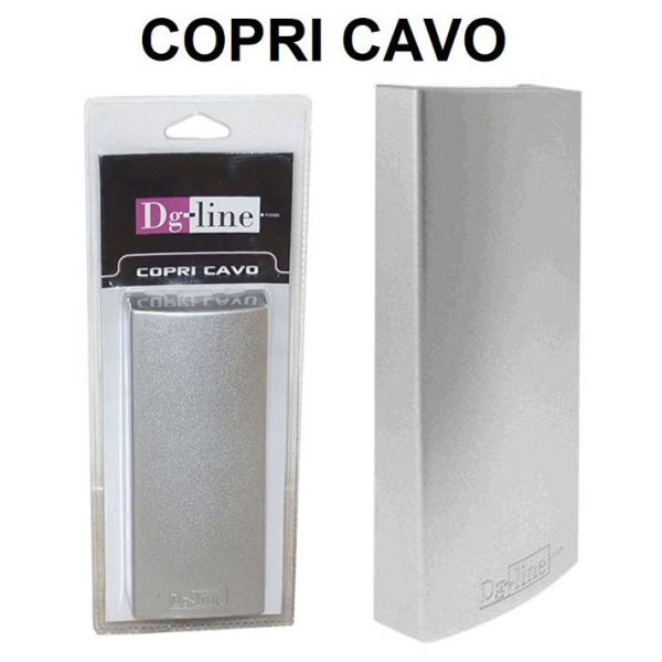 COPRI CAVO PER NASCONDERE CAVI ELETRICI, TRASFORMATORI E SPINE DI CORRENTE DIMENSIONI: 177 x 75 x 33 mm SILVER DG-LINE