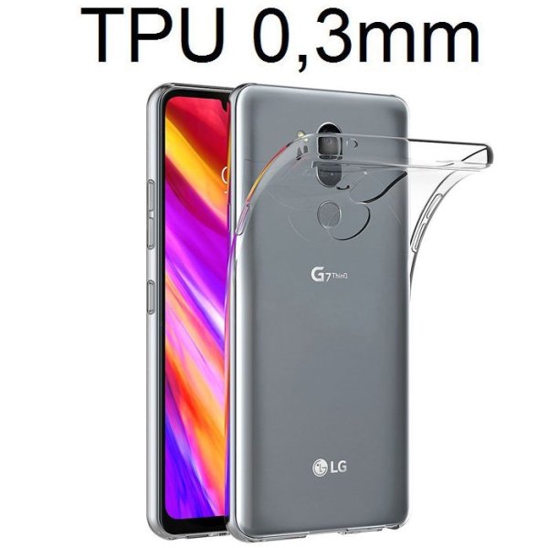 CUSTODIA per LG G7, G7+, G7 ONE IN GEL TPU SILICONE ULTRA SLIM TRASPARENTE 0,3mm