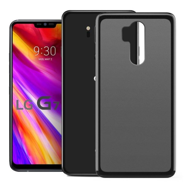 CUSTODIA per LG G7, G7+, G7 ONE IN GEL TPU SILICONE COLORE NERO