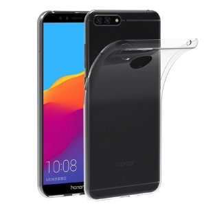 CUSTODIA per HUAWEI HONOR 7A, Y6 PRIME 2018, HONOR 7A PRO IN GEL TPU SILICONE TRASPARENTE