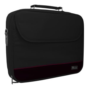 BORSA PER NOTEBOOK FINO A 15,6" CON TASCA ESTERNA E TRACOLLA REGOLABILE COLORE NERO NH-1001-BK TECHMADE