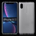 CUSTODIA per APPLE IPHONE XR (6.1") IN GEL TPU SILICONE COLORE BIANCO TRASPARENTE