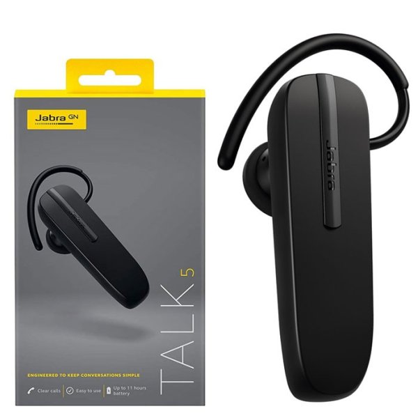 AURICOLARE BLUETOOTH 2.1 MULTIPOINT PER CONNETTERE 2 DISPOSITIVI SIMULTANEAMENTE COLORE NERO TALK 5 JABRA - ATTENZIONE...