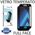 PELLICOLA per SAMSUNG SM-A520 GALAXY A5 (2017) IN VETRO TEMPERATO FULL FACE 9H 0,33mm CON CORNICE COLORE NERO MYSCREEN LITE