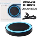 TRAVEL CASA WIRELESS 5W COMPATIBILE CON TUTTI I DISPOSITIVI DOTATI DI TECNOLOGIA QI COLORE NERO E BLU CONFEZIONATO IN BLISTER