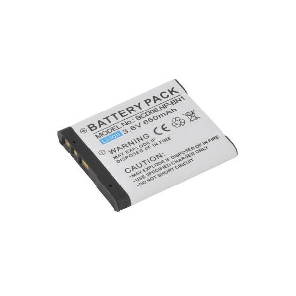 BATTERIA SONY Cyber-shot DSC-T99, Cyber-shot DSC-W310 650mAh Li-ion