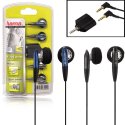 SET 2 AURICOLARI STEREO PER DISPOSITIVI CON ATTACCO JACK 3,5MM + ADATTATORE AUDIO JACK 3,5mm MASCHIO A 2 JACK 3,5mm FEMMINA HAMA