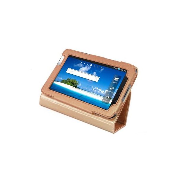 CUSTODIA VERTICALE PELLE SAMSUNG GALAXY TAB P1000 COLORE BRONZO