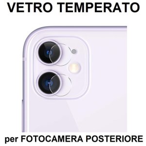 PELLICOLA per FOTOCAMERA POSTERIORE APPLE IPHONE 11 (6.1") IN VETRO TEMPERATO 0,33mm - ATTENZIONE..