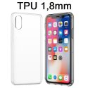 CUSTODIA per APPLE IPHONE XR (6.1") IN GEL TPU SILICONE 1,8mm TRASPARENTE