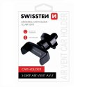 SUPPORTO AUTO UNIVERSALE 65010402 CON FISSAGGIO PER BOCCHETTE D'ARIA E ROTAZIONE 360° APERTURA DA 6 A 9 CM NERO SWISSTEN