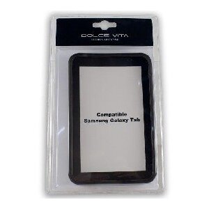 CUSTODIA GEL TPU SILICONE per SAMSUNG P1000 GALAXY TAB COLORE NERO