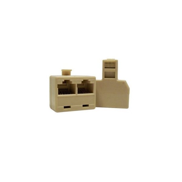 ADATTATORE/SDOPPIATORE DI RETE DA 1 PRESA RJ45 8 POLI MASCHIO A 2 PRESE RJ45 8 POLI FEMMINA