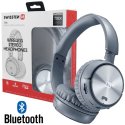 CUFFIA BLUETOOTH 4.2 - FASCIA REGOLABILE CON MICROFONO INTEGRATO, LETTORE SCHEDE MICRO SD E RADIO FM GRIGIO 5210501 SWISSTEN