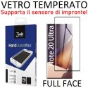 PELLICOLA per SAMSUNG GALAXY NOTE 20 ULTRA (LTE/5G) VETRO TEMPERATO FULL FACE CON CORNICE COLORE NERO 3MK - ATTENZIONE..