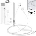 AURICOLARE STEREO con CONNETTORE TYPE-C (SENZA GOMMINI) BIANCO USAMS US-SJ323 - ATTENZIONE: NON COMPATIBILE CON SAMSUNG!