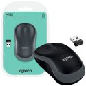 MOUSE OTTICO WIRELESS 2.4GHz USB M185 LOGITECH CON RAGGIO DI AZIONE 10 METRI 1000 DPI NERO E GRIGIO 910-002235 BLISTER