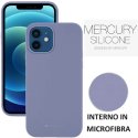 CUSTODIA per APPLE IPHONE 12 MINI (5.4") IN SILICONE CON INTERNO IN MICROFIBRA COLORE LAVANDA ALTA QUALITA' MERCURY BLISTER