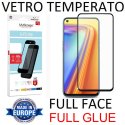 PELLICOLA per REALME 7 IN VETRO TEMPERATO FULL FACE 9H - FULL GLUE CON CORNICE NERA MYSCREEN LITE - ATTENZIONE..