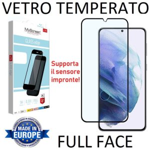 PELLICOLA per SAMSUNG GALAXY S21 PLUS 5G (SM-G996B) - VETRO TEMPERATO FULL FACE 9H 0,33mm CORNICE NERA - ATTENZIONE..