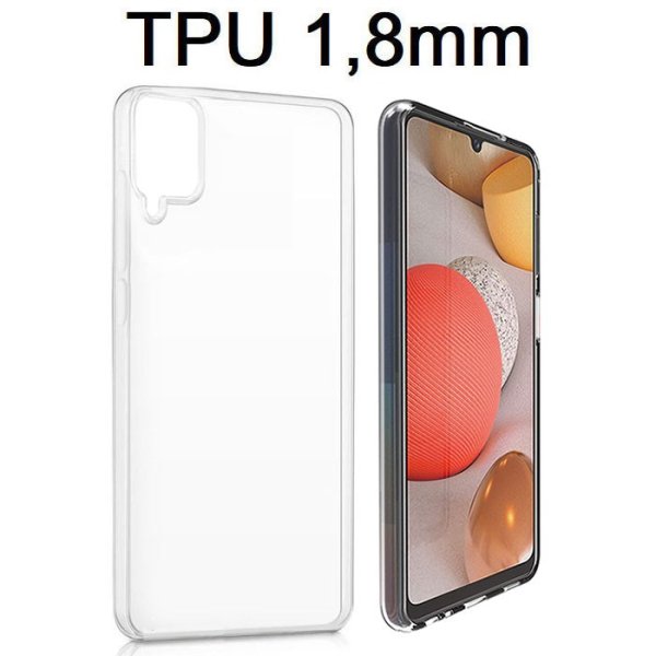 CUSTODIA per SAMSUNG GALAXY A42 5G (SM-A426B), M42 5G (SM-M426B) - IN GEL TPU SILICONE 1,8mm TRASPARENTE