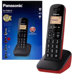 CORDLESS CON DISPLAY RETROILLUMINATO, BLOCCO CHIAMATE INDESIDERATE, VOLUME ELEVATO E RESISTENZA AGLI URTI ROSSO