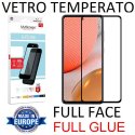 PELLICOLA per SAMSUNG GALAXY A72 5G, A72 4G - VETRO TEMPERATO FULL FACE 9H FULL GLUE 0,33mm CON CORNICE NERA MYSCREEN LITE