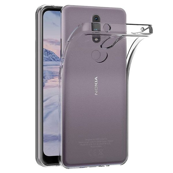 CUSTODIA per NOKIA 2.4 (6.5") IN GEL TPU SILICONE TRASPARENTE