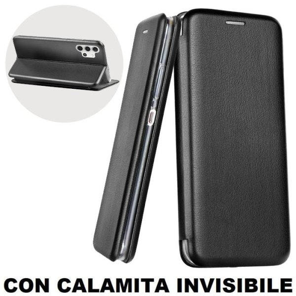 CUSTODIA per SAMSUNG GALAXY A32 4G - FLIP ORIZZONTALE SIMILPELLE CON CHIUSURA MAGNETICA E INTERNO IN TPU NERO-ATTENZIONE..