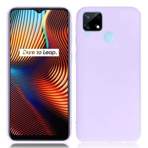 CUSTODIA per REALME 7i GLOBAL, C12, C15 - IN GEL TPU SILICONE SLIM COLORE VIOLA SATINATO