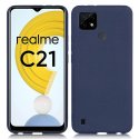 CUSTODIA per REALME C21 - IN GEL TPU SILICONE SLIM COLORE BLU SATINATO