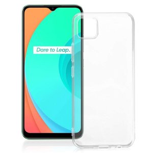 CUSTODIA per REALME C11 - IN GEL TPU SILICONE TRASPARENTE - ATTENZIONE: Non compatibile con versione 2021!