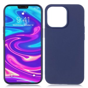 CUSTODIA per APPLE IPHONE 13 PRO (6.1") - IN GEL TPU SILICONE SLIM COLORE BLU SATINATO