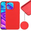 CUSTODIA per APPLE IPHONE 13 PRO (6.1") IN SILICONE CON EFFETTO SOFT TOUCH ED INTERNO IN MICROFIBRA ROSSO VERSIONE ECONOMICA