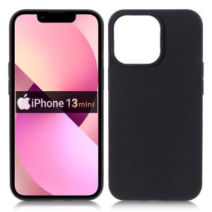 CUSTODIA per APPLE IPHONE 13 MINI (5.4") - IN GEL TPU SILICONE SLIM COLORE NERO SATINATO