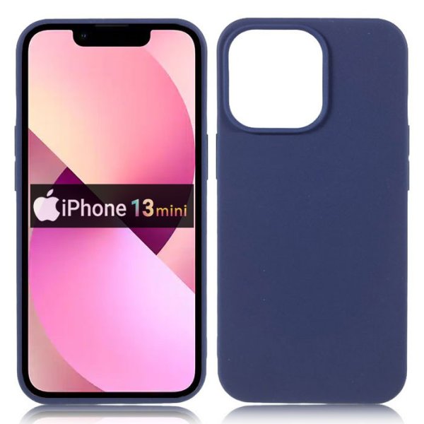 CUSTODIA per APPLE IPHONE 13 MINI (5.4") - IN GEL TPU SILICONE SLIM COLORE BLU SATINATO