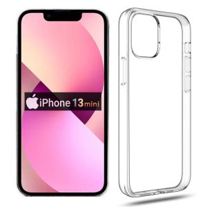 CUSTODIA per APPLE IPHONE 13 MINI (5.4") - IN GEL TPU SILICONE 1,8mm TRASPARENTE