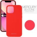 CUSTODIA per APPLE IPHONE 13 MINI (5.4") IN SILICONE CON INTERNO IN MICROFIBRA COLORE ROSSO ALTA QUALITA' MERCURY BLISTER