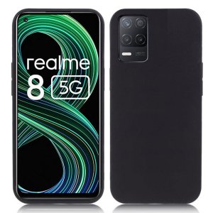 CUSTODIA per REALME 8 5G, V13 5G, NARZO 30 5G - IN GEL TPU SILICONE SLIM COLORE NERO SATINATO - ATTENZIONE..