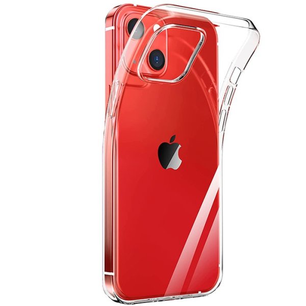 CUSTODIA per APPLE IPHONE 13 MINI (5.4") - IN GEL TPU SILICONE TRASPARENTE