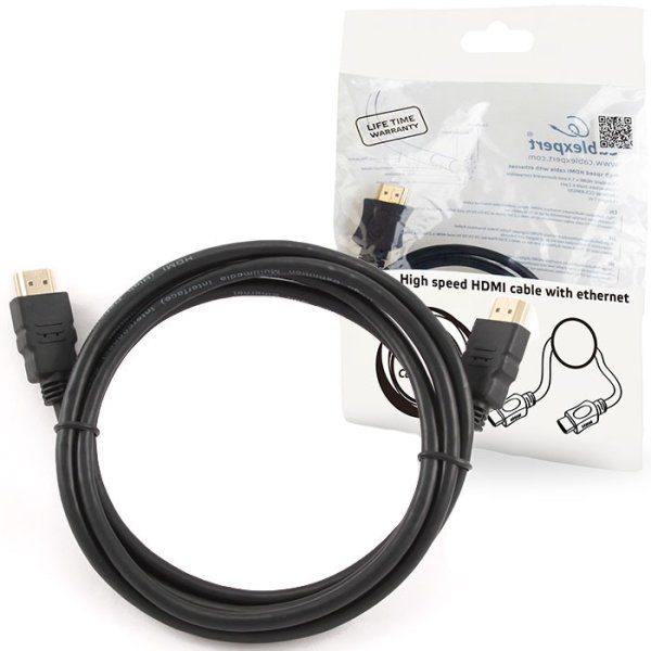 CAVO HDMI VERSIONE 2.0 MASCHIO / HDMI MASCHIO HIGH SPEED 4K CON ETHERNET LUNGHEZZA 1,8 Mt. CC-HDMI4L-6 CABLEXPERT