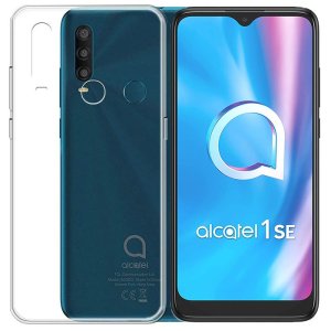 CUSTODIA per ALCATEL 1SE 2020, 1SE LITE EDITION 2021 - IN GEL TPU SILICONE TRASPARENTE