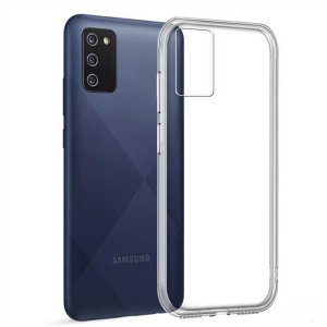 CUSTODIA per SAMSUNG GALAXY A03s (SM-A037F)  IN GEL TPU SILICONE 1,8mm TRASPARENTE