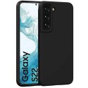 CUSTODIA per SAMSUNG GALAXY S22 5G (SM-S901B) IN GEL TPU SILICONE SLIM COLORE NERO SATINATO