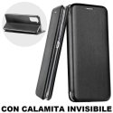 CUSTODIA per SAMSUNG GALAXY S22 PLUS 5G (S906B) - FLIP ORIZZONTALE SIMILPELLE CON CHIUSURA MAGNETICA E INTERNO IN TPU NERO