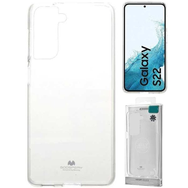 CUSTODIA per SAMSUNG GALAXY S22 5G (SM-S901B) IN GEL TPU TRASPARENTE ALTA QUALITA' MERCURY BLISTER