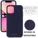 CUSTODIA per APPLE IPHONE 13 MINI (5.4") IN SILICONE CON INTERNO IN MICROFIBRA COLORE BLU ALTA QUALITA' MERCURY BLISTER