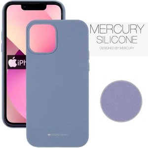 CUSTODIA per APPLE IPHONE 13 MINI (5.4") IN SILICONE CON INTERNO IN MICROFIBRA COLORE LAVANDA ALTA QUALITA' MERCURY BLISTER