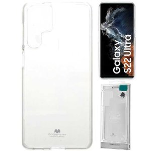 CUSTODIA per SAMSUNG GALAXY S22 ULTRA 5G (SM-S908B) IN GEL TPU TRASPARENTE ALTA QUALITA' MERCURY BLISTER